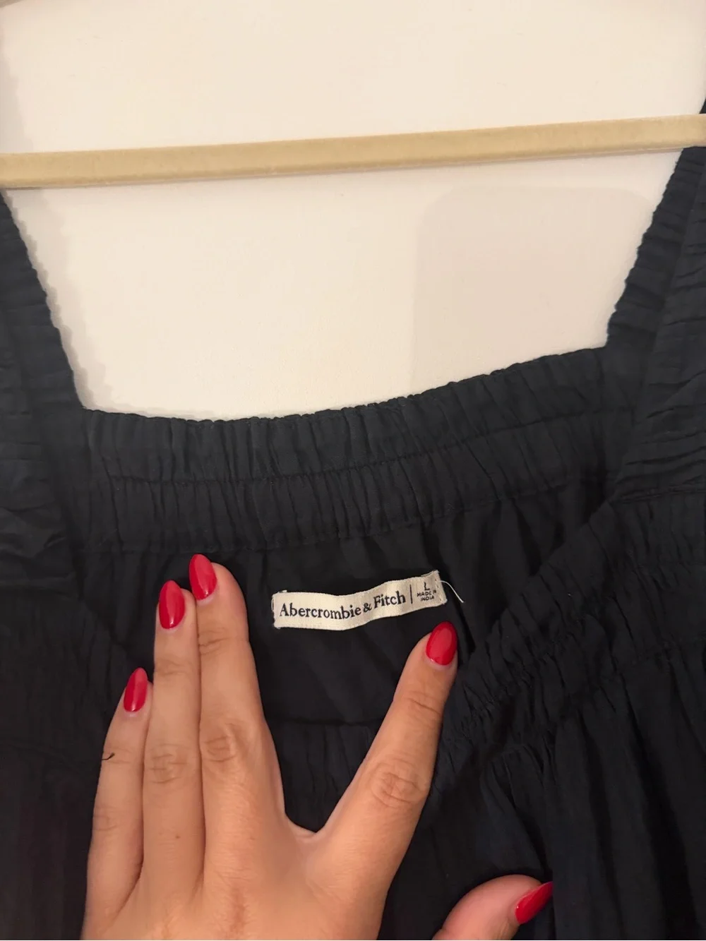 Abercrombie & Fitch Black Maxi Sundress